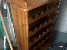 Freecycle Pine wine rack