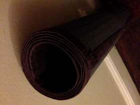 Freecycle Bamboo Floor Mat, dark brown