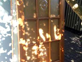 Freecycle 4 x wood and glass panelled interior doors