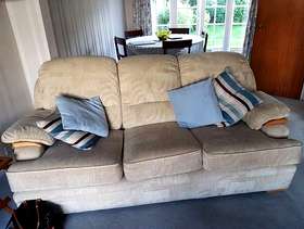 Freecycle 3 seater sofa and 2 armchairs