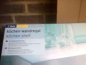 Freecycle Kitchen Glass Shelf Unit