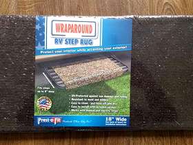Freecycle Wraparound RV STEP RUG in Espresso Prest-o-Fit 18" wide in ...