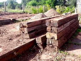 Freecycle Garden Railway Sleepers