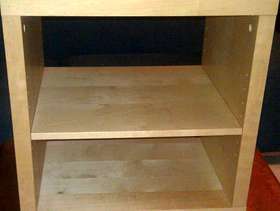 Freecycle Ikea Corras Beech Side table
