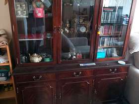 Freecycle Dark wood wall unit