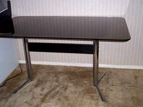 Freecycle Smoked Glass Topped Dining Table