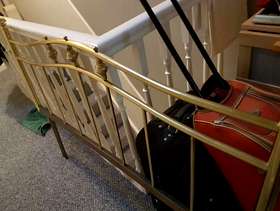 Freecycle Brass headboard