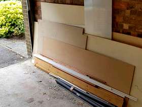 Freecycle Various plasterboard/hardboard for DIY
