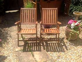 Freecycle Two Recliner Garden Chairs