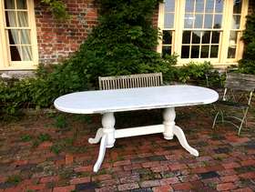 Freecycle Large white wood table