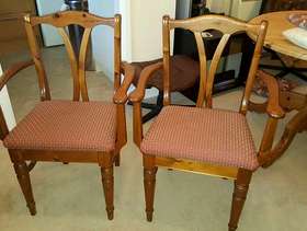 Freecycle 2 Ducal Pine Carver Chairs