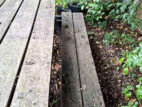 Freecycle 5Ft six seater garden bench table
