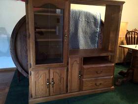 Freecycle Oak Entertainment Center
