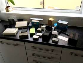 Freecycle Assorted plastic and metal project boxes