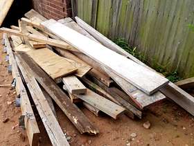 Freecycle Reclaimed wooden beams, scaffold boards, roof boards, doors