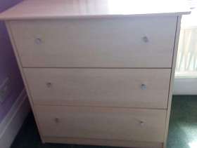 Freecycle Wardrobe and 2 x wchest of drawers