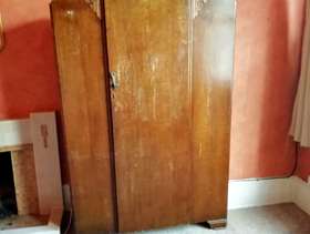 Freecycle Vintage oak wardrobe