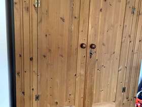 Freecycle Pinewood double wardrobe