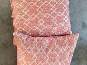 Freecycle Two terracotta and gold Duresta cushions.