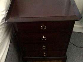 Freecycle Stag minstrel bedside chest of drawers