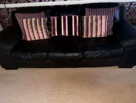 Freecycle 2 x 3 seater leather sofas