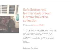 Freecycle Brown leather couches