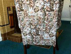 Freecycle High backed winged armchair