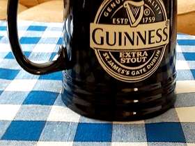 Freecycle Guiness Stout Dublin Ireland Collector’s Ceramic Black Iconic Tankard Mug
