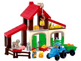 Freecycle Building bricks farm set