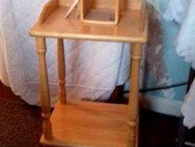 Freecycle Wooden lamp