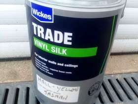 Freecycle Yellow Silk Paint