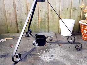 Freecycle Wrought iron Christamas tree stand