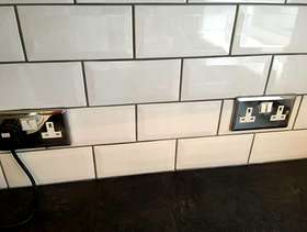 Freecycle 2 boxes of white metro tiles unused.