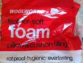 Freecycle Foam for pillow and cushion filling