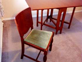 Freecycle Dining table and four chairs - solid wood