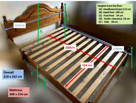Freecycle King Size bed - no mattress