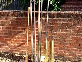 Freecycle Selection of curtain poles