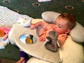 Freecycle Mamma and papa sit me up inflatable