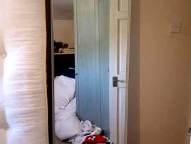 Freecycle 4 x Mirrored Sliding Doors 86 x 24" with rails
