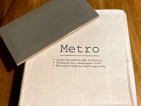 Freecycle Grey metro wall tiles