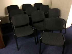 Freecycle 9 stacking chairs