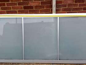Freecycle 2 Ikea wardrobe sliding doors complete with tracks