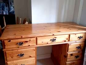 Freecycle Pine Wooden Desk