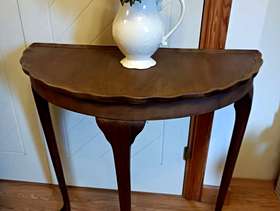 Freecycle Vintage Demi Lune side table