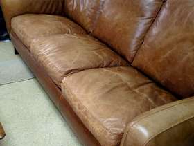Freecycle Leather sofa