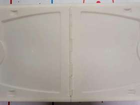 Freecycle White Plastic Under-Bed Lidded Storage Box with Wheels