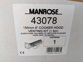 Freecycle 6" ducting kit for kitchen extractor