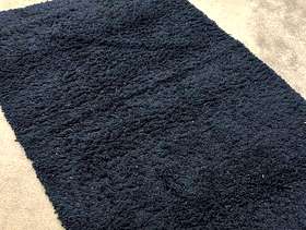 Freecycle Rug and two cushions- navy