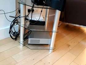 Freecycle Glass TV Stand