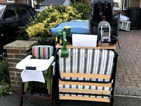 Freecycle Bike seat and high chair